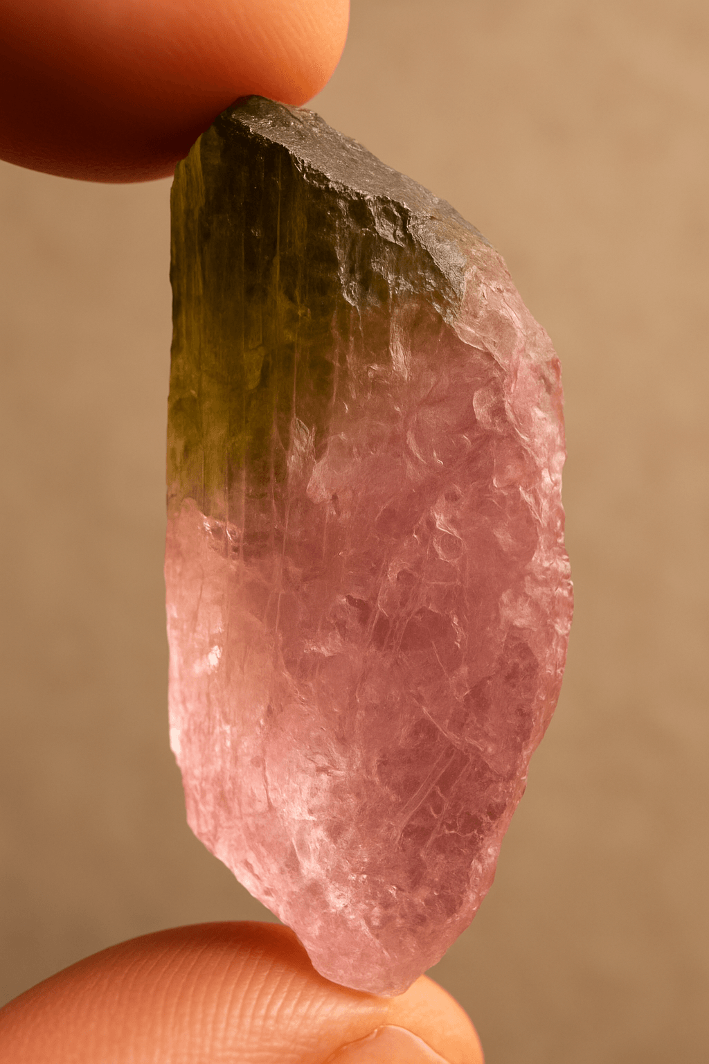 Tourmaline multicolore, chakra harmonisé, arc-en-ciel minéral, protection énergétique, pierre d’équilibre, lithothérapie, L’Harmonie Précieuse