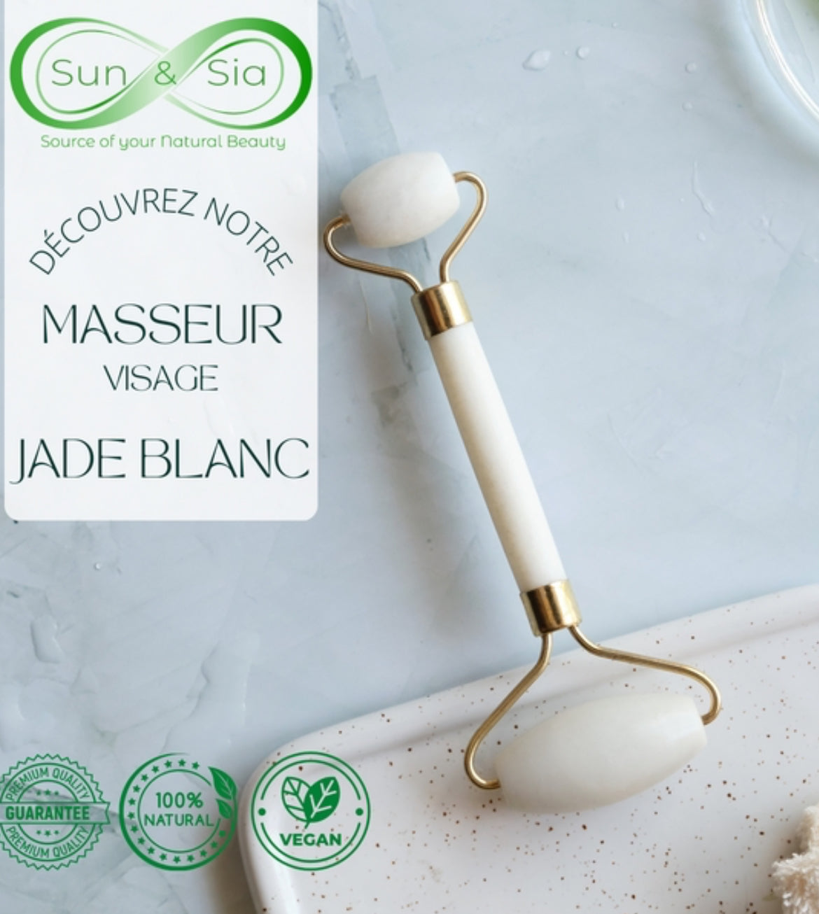 Rouleau – Jade blanc | Clarté, sérénité & lumière du matin