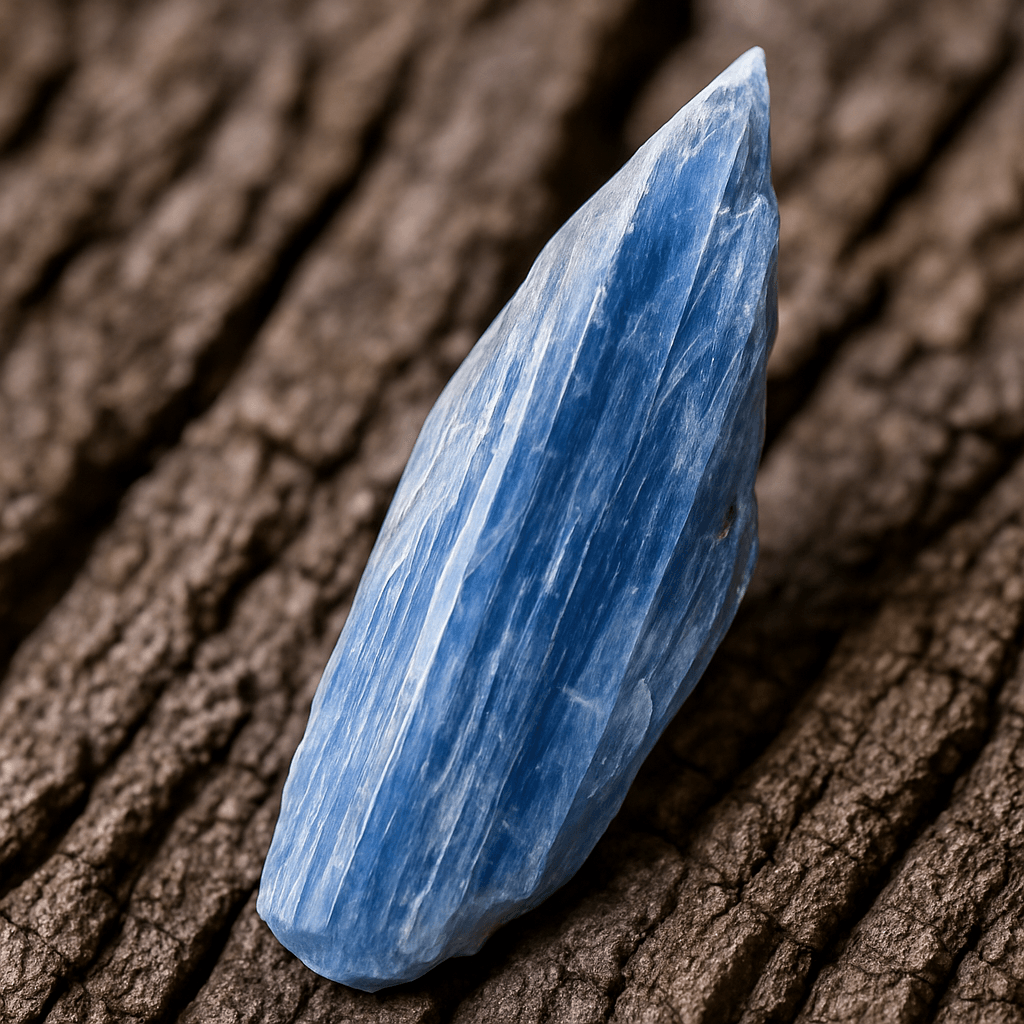 Cyanite bleue Cyanite bleue, kyanite, pierre de clarté, chakra gorge, chakra troisième œil, alignement énergétique, lithothérapie, L’Harmonie Précieuse