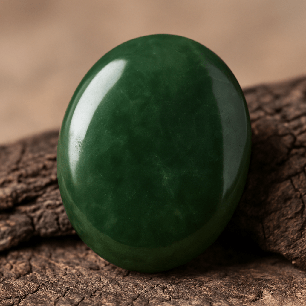Jade néphrite, pierre verte, chakra cœur, sagesse, paix intérieure, protection, lithothérapie, L’Harmonie Précieuse