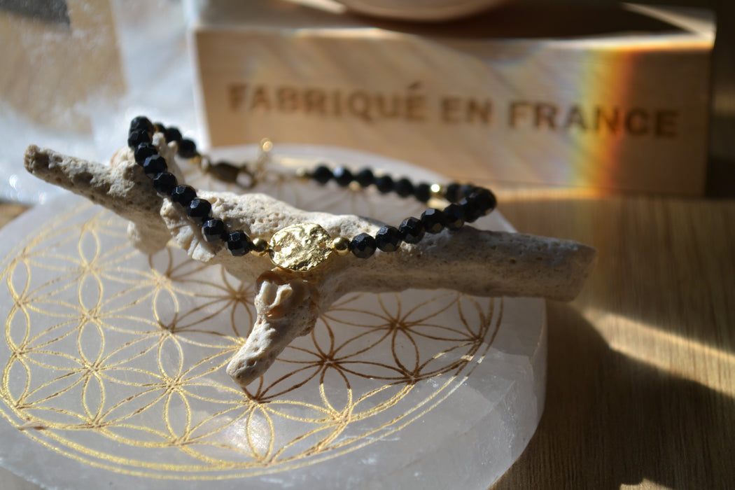 Takane – Bracelet – Spinelle Noire | Protection & Élévation sacrée