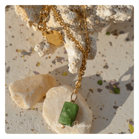 Jaya – Collier – Jade Néphrite | Harmonie & Sagesse Enracinée
