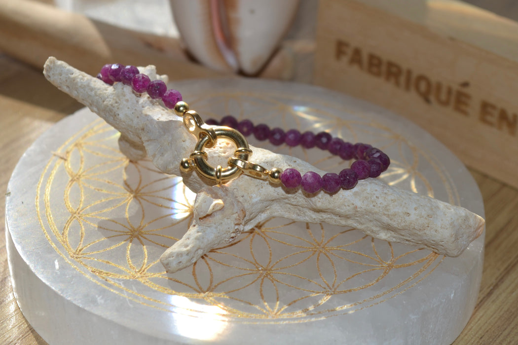 Calandra – Bracelet – Rubis | Vitalité & Cœur en fleurs