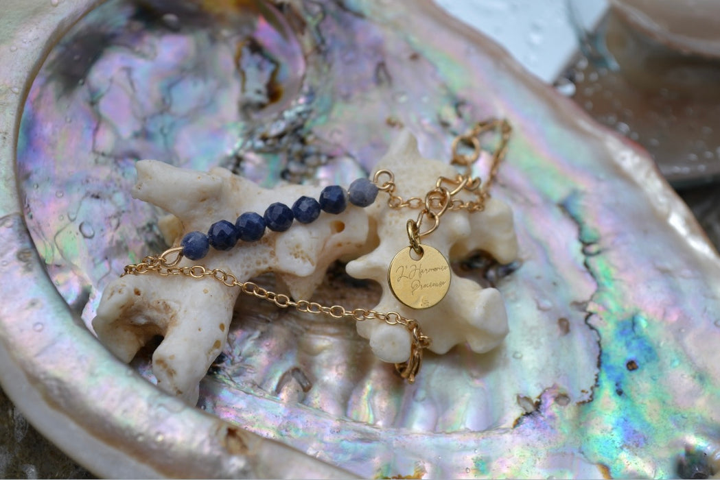 Lyra – Bracelet – Saphir | Clarté Mentale & Expression Juste