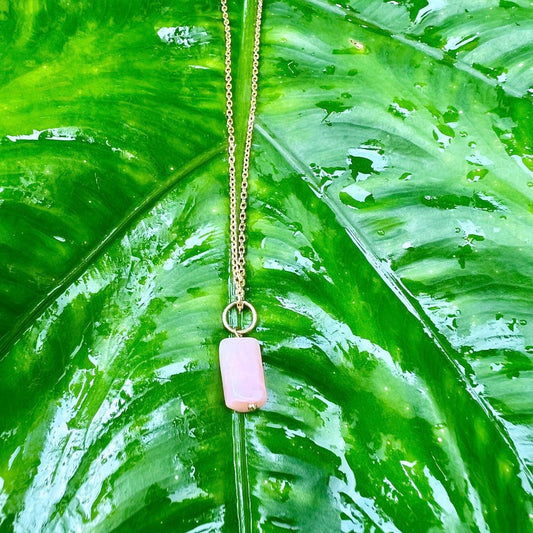 Éros – Collier – Opale Rose | Féminin Sacré & Amour Doux