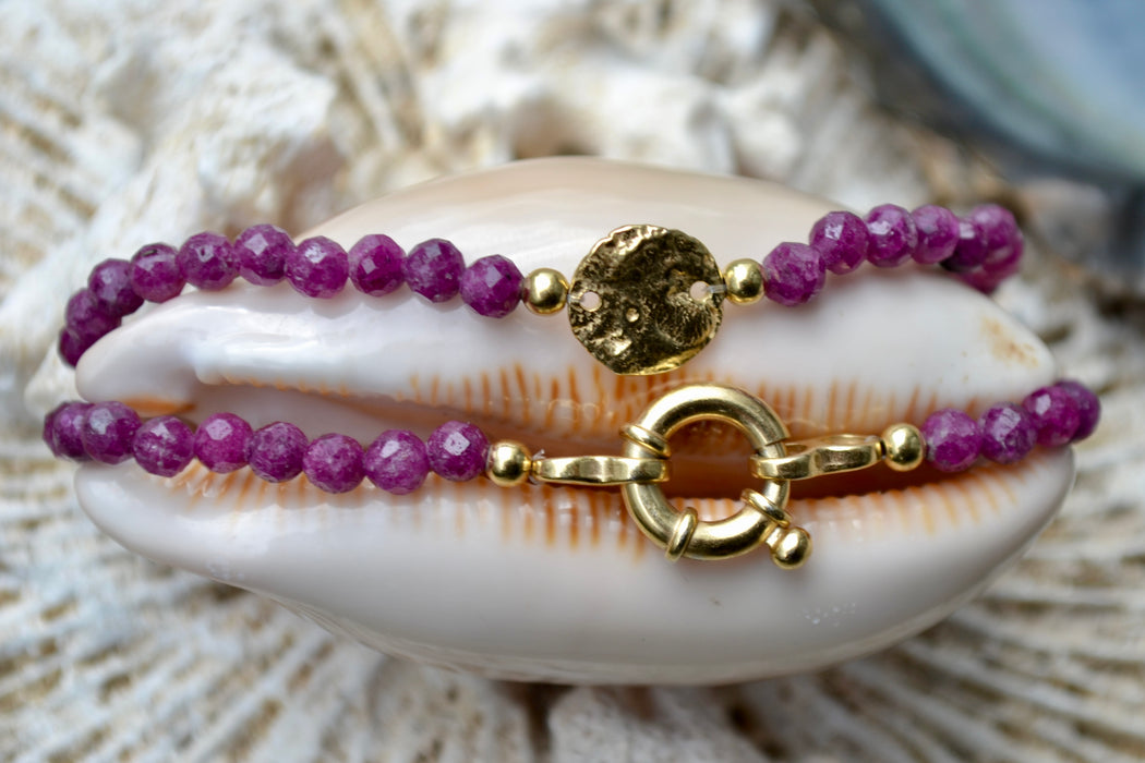 Calandra – Bracelet – Rubis | Vitalité & Cœur en fleurs