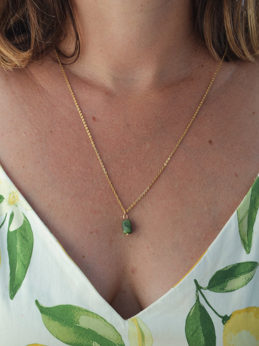 Jaya – Collier – Jade Néphrite | Harmonie & Sagesse Enracinée