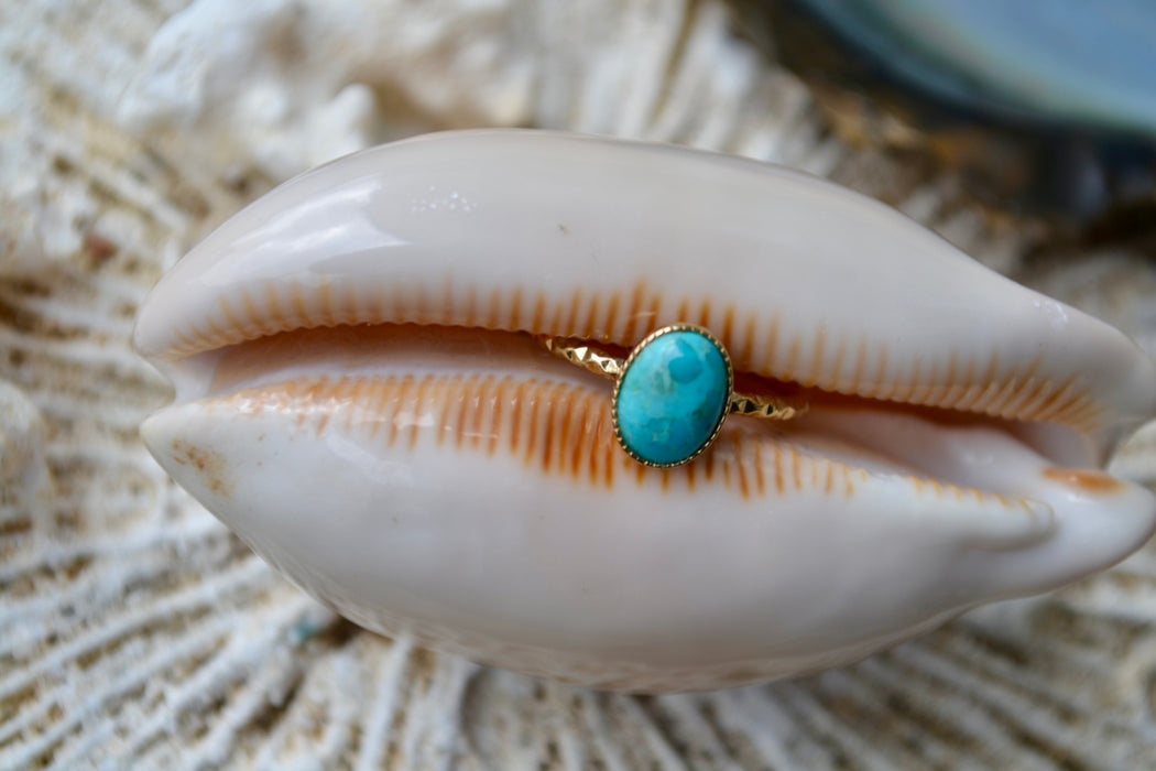 Naya – T52.Bague – Amazonite | Expression douce & paix intérieure