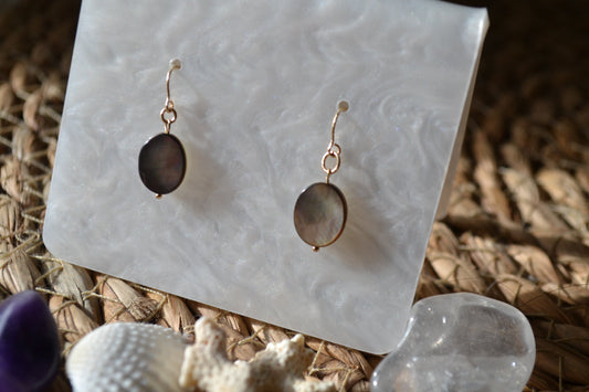 Teani – Boucles d’oreilles – Nacre de Tahiti | Grâce & Lumière Océane