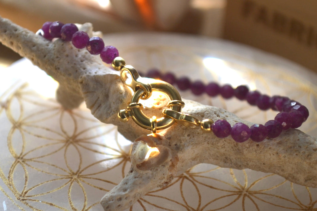 Calandra – Bracelet – Rubis | Vitalité & Cœur en fleurs