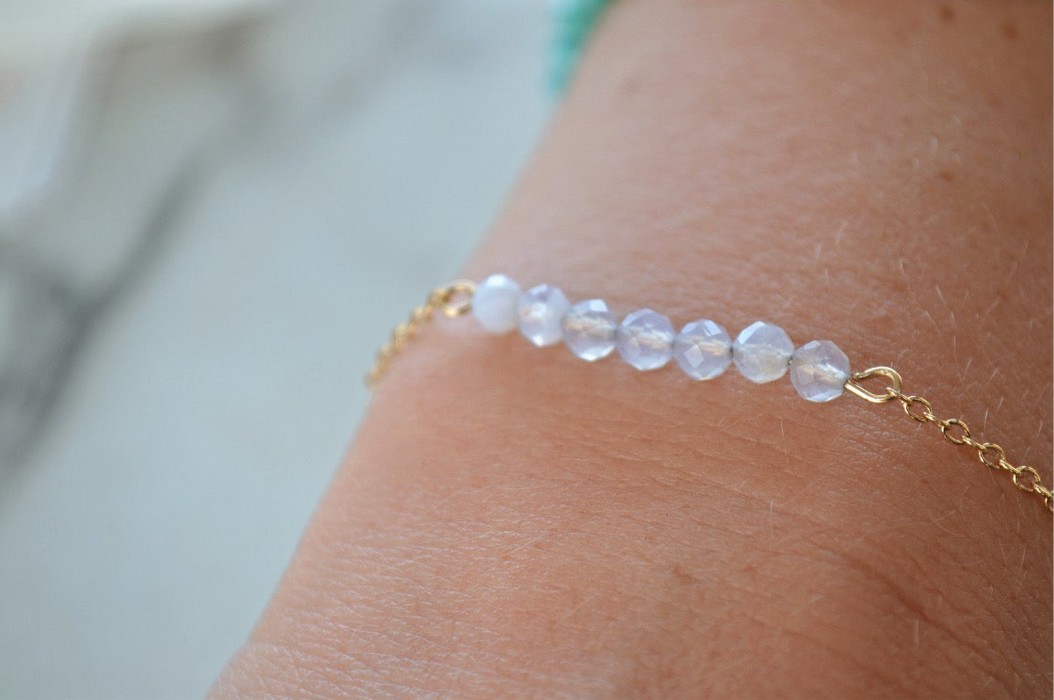 Gemini – Bracelet – Calcédoine | Parole Douce & Harmonie