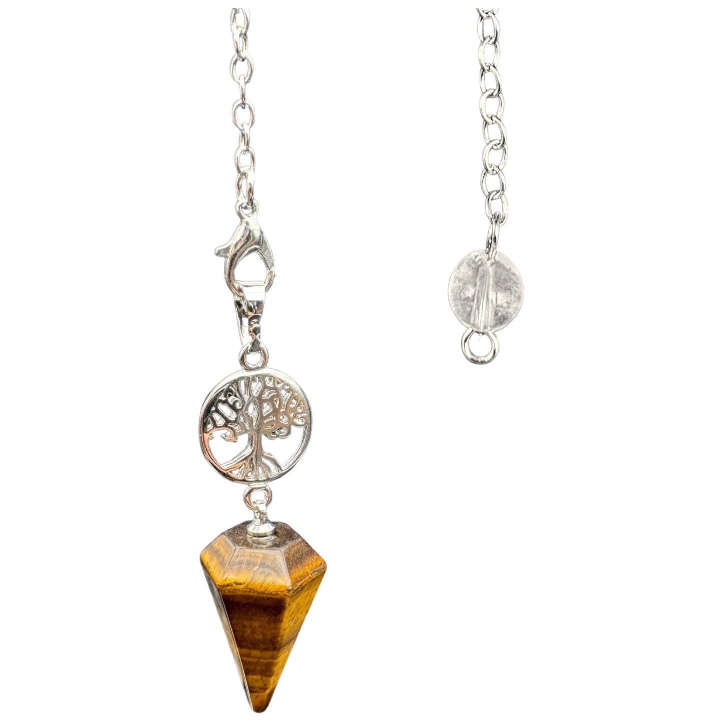 Pendule Arbre de Vie – Œil de Tigre | Protection & Ancrage